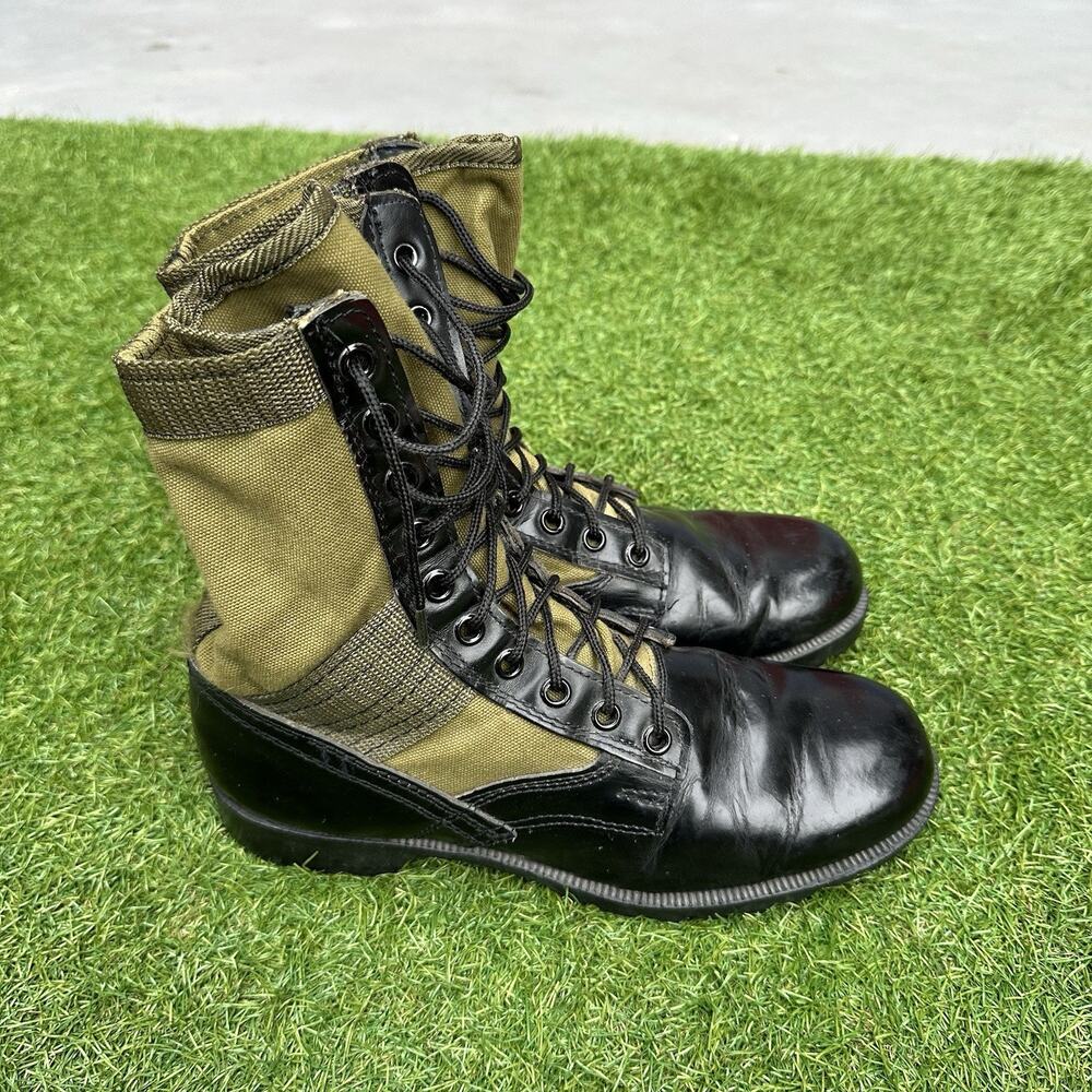 Vintage 66 Vietnam War Military‎ Field Jungle Combat Boots Mens 9R Third
